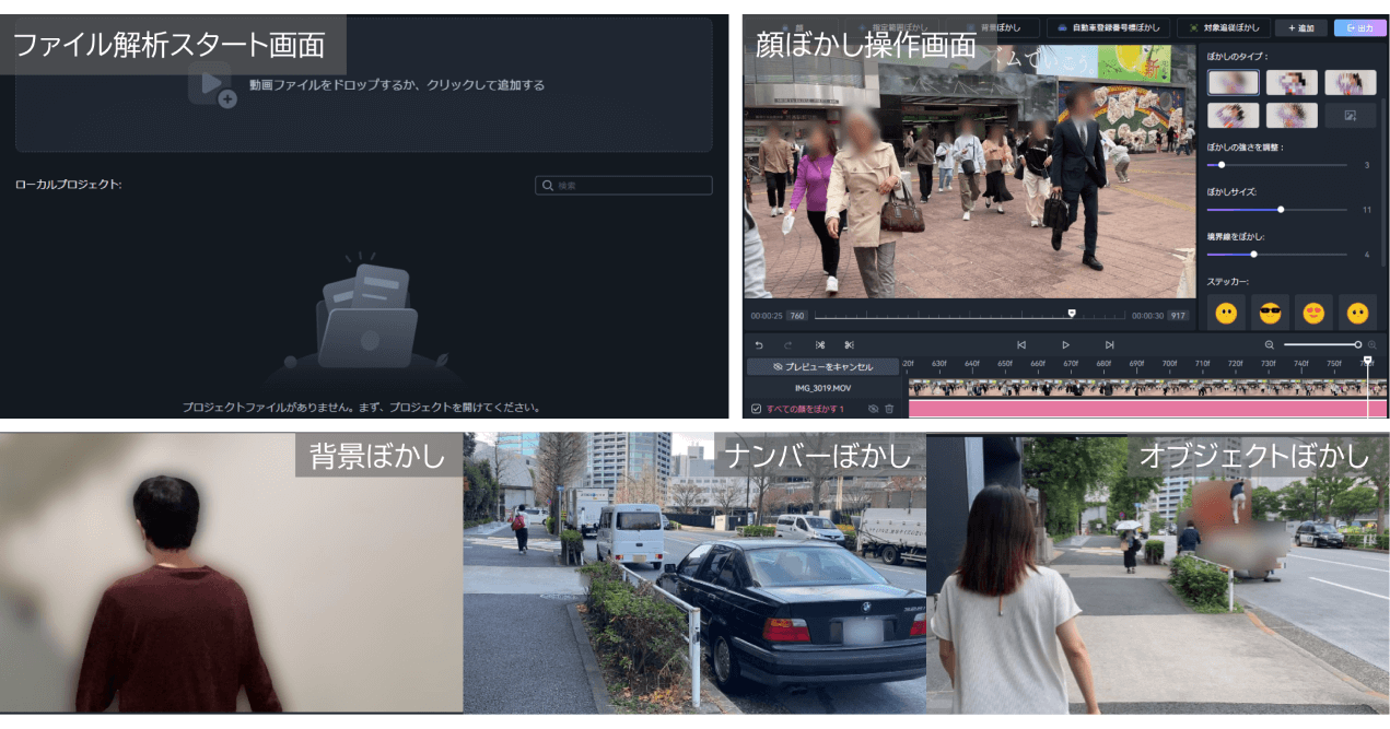 AI分析ぼかし（AIを活用して、ぼかし作業をもっと簡単に） | InterBee2024 | Our Services | NHKテクノロジーズ